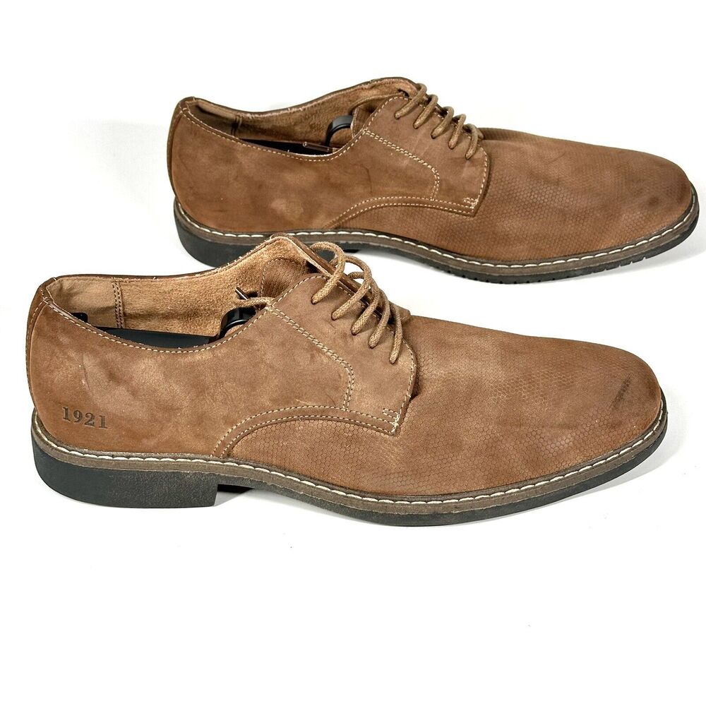 Men's Freeman Dress Shoes Milton Brown Memory Foam Oxford Tie Up Size 9.5M - Picture 9 of 15
